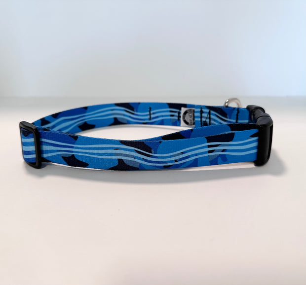 Blue Waves Dog Collar