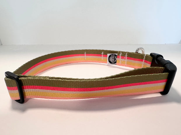 Sunset Stripes Dog Collar