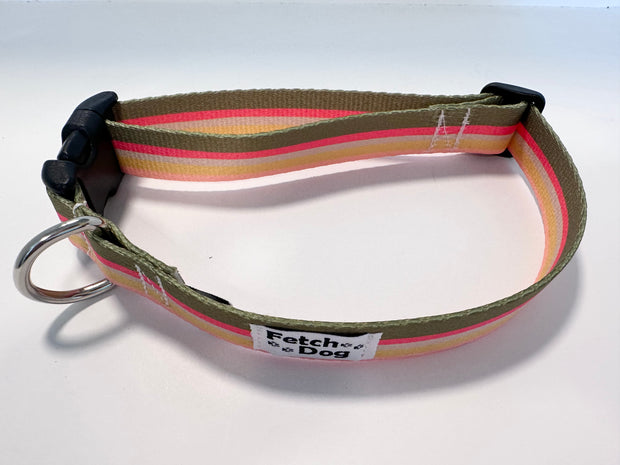 Sunset Stripes Dog Collar