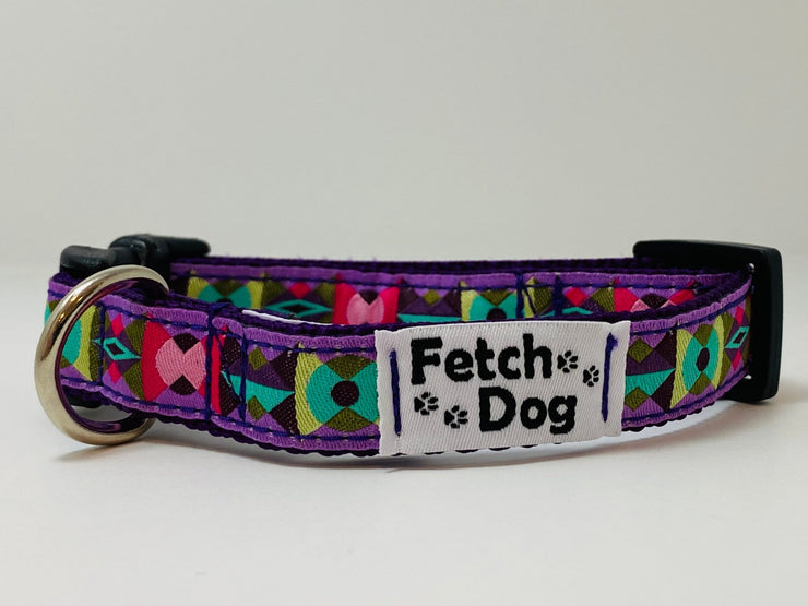 Arrowhead Lunar Glow Purple Small Dog Collar - Fetch Dog