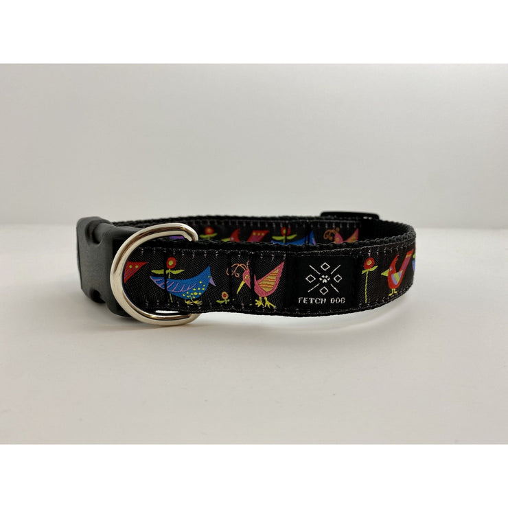 Birds and Flowers Dog Collar - Fetch Dog