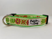 Hippie Button Flower Dog Collar - Fetch Dog