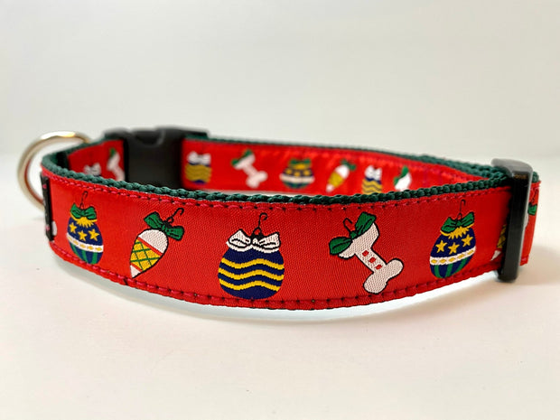 Holiday Ornaments Dog Collar - Fetch Dog