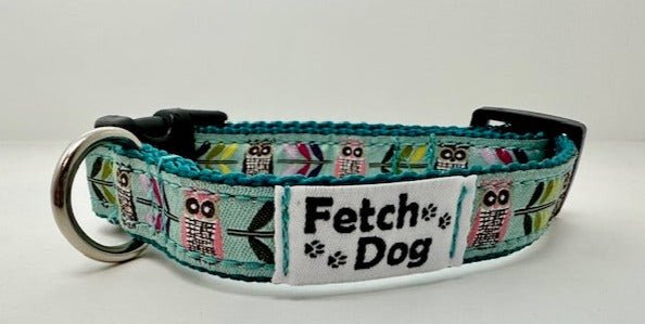 Owls Small Dog Collar - Fetch Dog