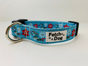 Poinsettia Dog Collar - Fetch Dog