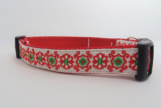 Retro Floral Dog Collar - Fetch Dog