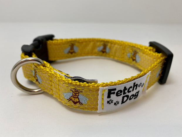 Sweet Honey Bee Small Dog Collar - Fetch Dog