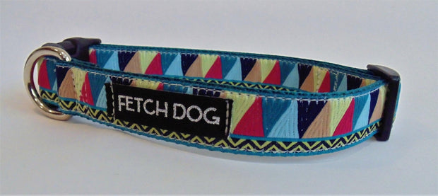 Triangle Zig Zag Dog Collar - Fetch Dog