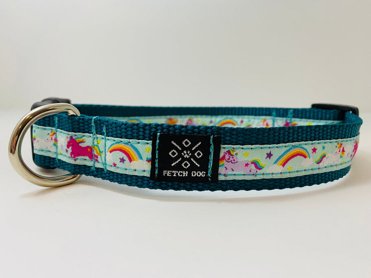 Unicorn & Rainbow Dog Collar - Fetch Dog