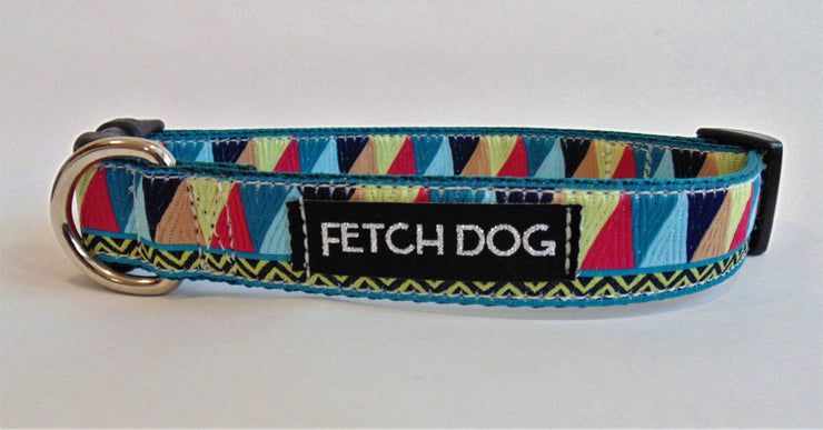 Triangle Zig Zag Dog Collar - Fetch Dog 