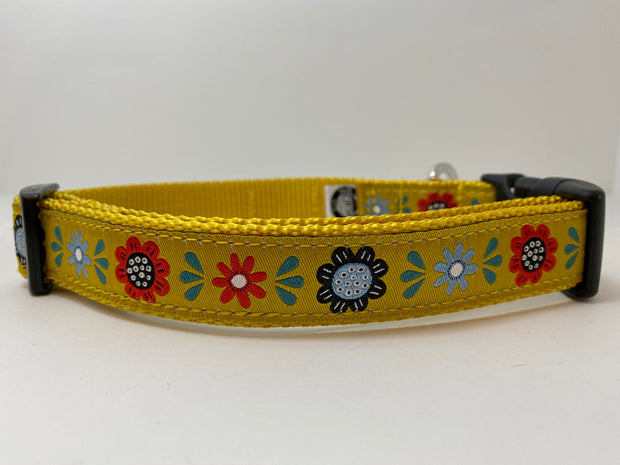 Folk Flower Dog Collar