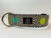Stripes and Dots Wide Dog Collar