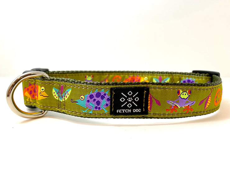 Jungle Creatures Dog Collar