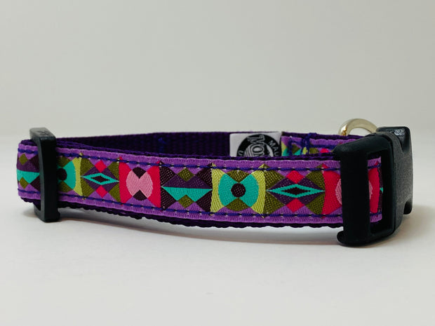 Arrowhead Lunar Glow Purple Small Dog Collar